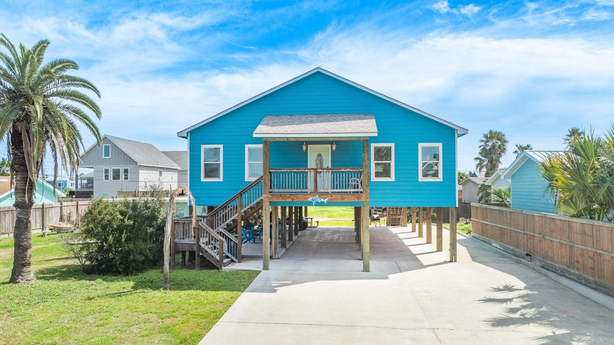 Casita Del Mar - Golf Cart Included Boat Parking Villa Port Aransas Dış mekan fotoğraf