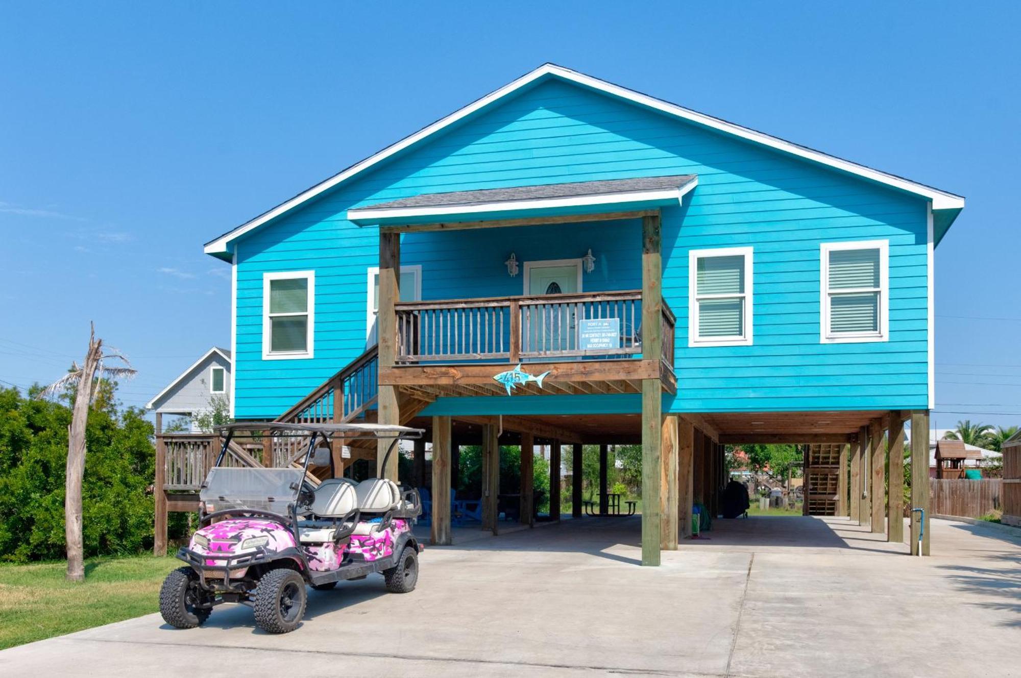 Casita Del Mar - Golf Cart Included Boat Parking Villa Port Aransas Dış mekan fotoğraf