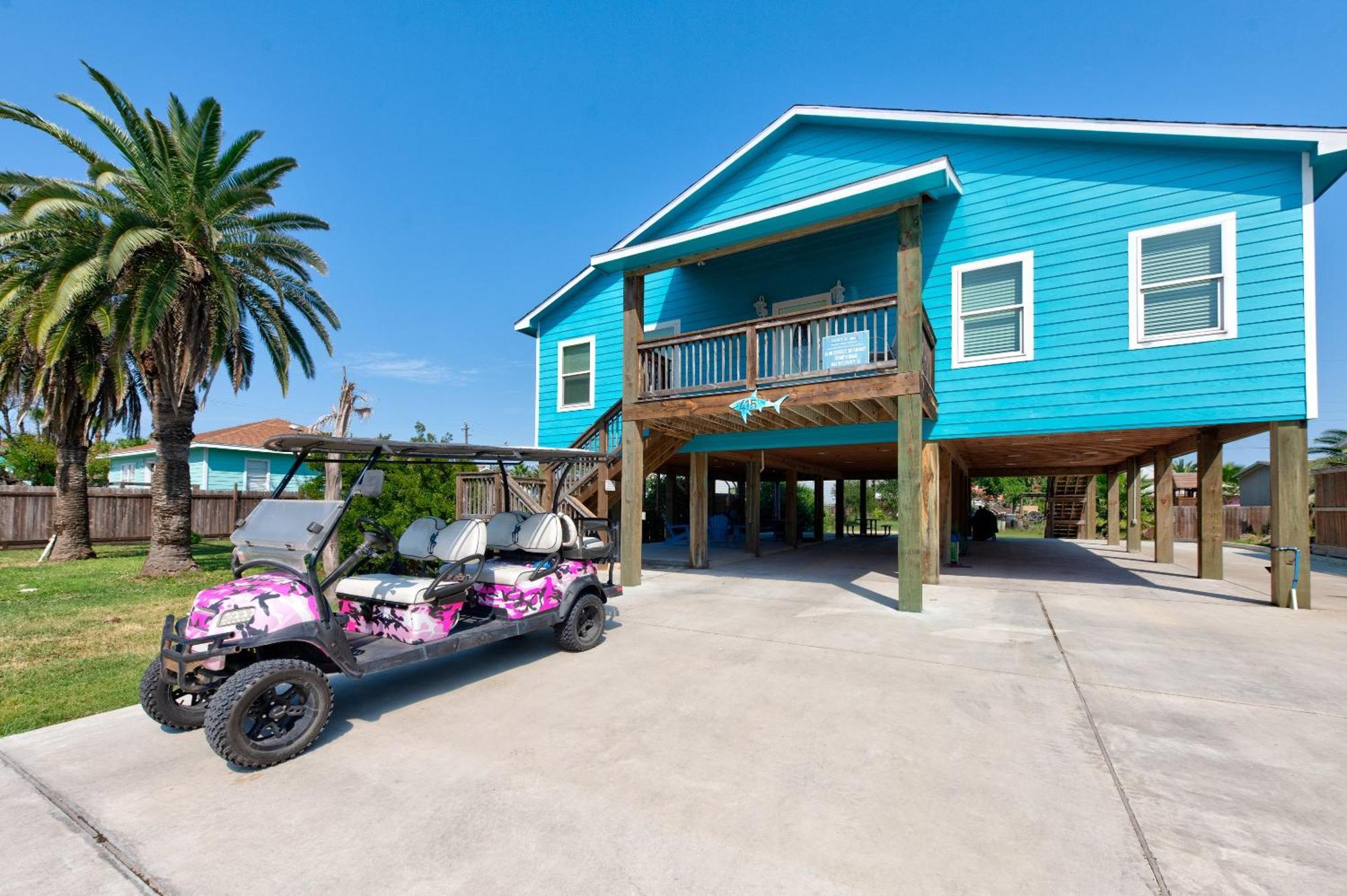 Casita Del Mar - Golf Cart Included Boat Parking Villa Port Aransas Dış mekan fotoğraf